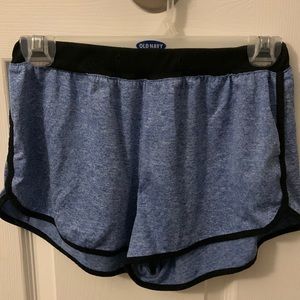 Blue pajama shorts